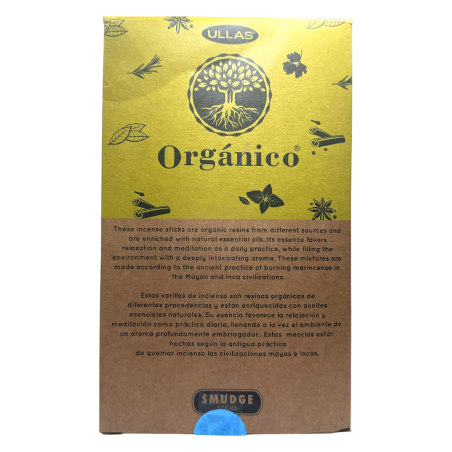 Caja Incienso Orgánico Bergamota ULLAS - 12 cajitas de 25gr.