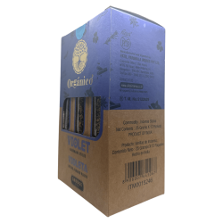 Caja Incienso Orgánico Violeta ULLAS - 12 cajitas de 25gr.
