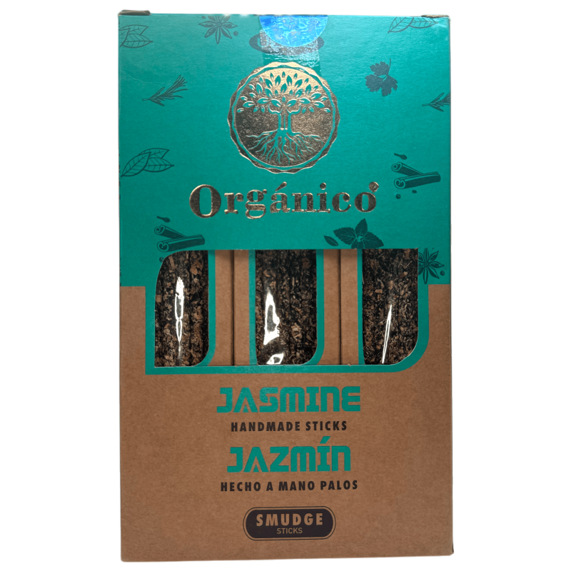 Caja Incienso Orgánico Jazmín ULLAS - 12 cajitas de 25gr.-Cajas Incienso Ullas Orgánico-HOSTENATURA
