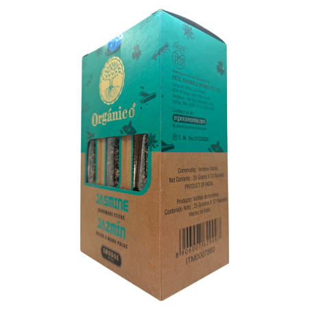 Caja Incienso Orgánico Jazmín ULLAS - 12 cajitas de 25gr.