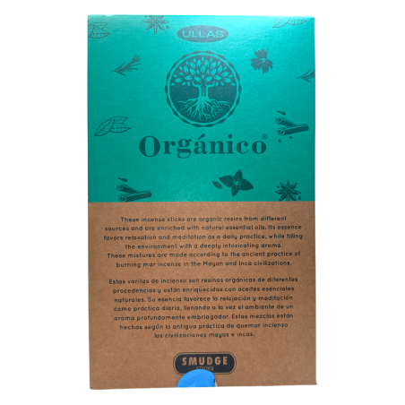 Caja Incienso Orgánico Jazmín ULLAS - 12 cajitas de 25gr.