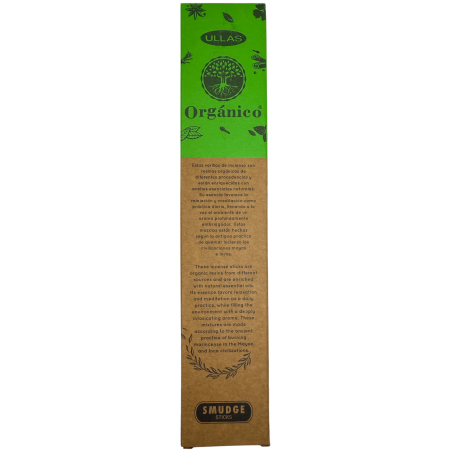 Encens Orgànic de Citronela - ULLAS - Fet a mà - 25gr - Fet a Índia - 100% Natural