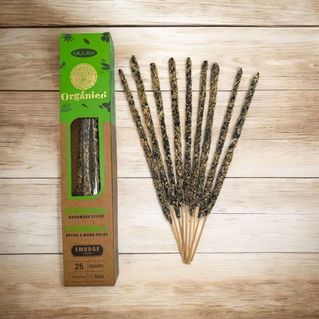 Encens Orgànic de Citronela - ULLAS - Fet a mà - 25gr - Fet a Índia - 100% Natural