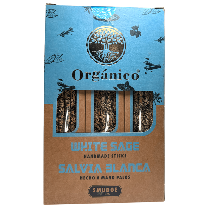 Caja Incienso Orgánico Salvia Blanca ULLAS - 12 cajitas de 25gr.-Cajas Incienso Ullas Orgánico-HOSTENATURA