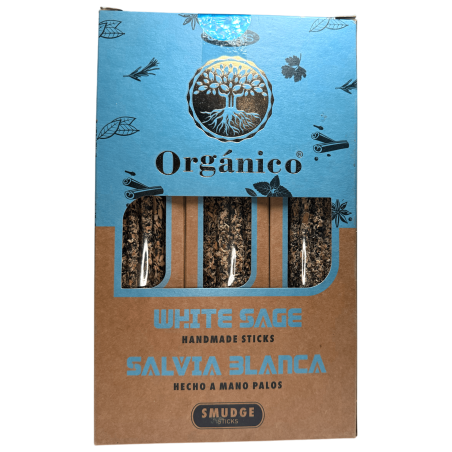 Caja Incienso Orgánico Salvia Blanca ULLAS - 12 cajitas de 25gr.