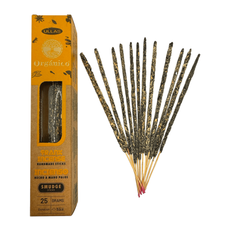 Incenso de Olíbano - ULLAS - Feito à mão - 25g - Fabricado na Índia - 100% Natural - Incenso Orgânico ULLAS