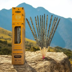 Incienso Ullas de Frankincense Olíbano - ULLAS - Hecho a mano - 25gr - Hecho en India - 100% Natural - ULLAS Incienso Orgánico