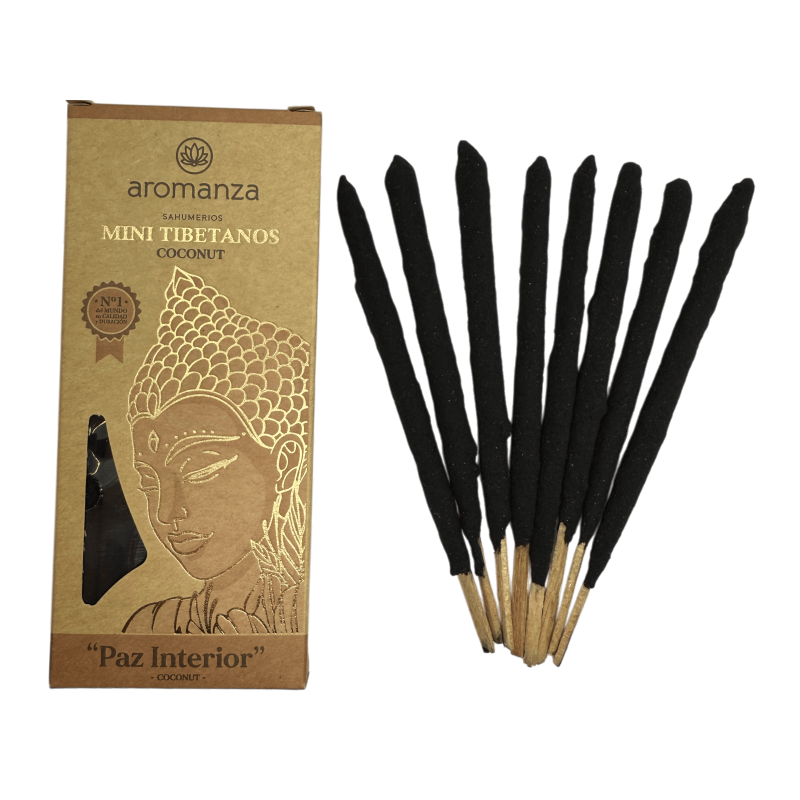 Miniaturowe kadzidełka tybetańskie Coconut Aromanza Argentina - 8 kadzidełek, czas trwania 40 min - Spokój wewnętrzny-Mini kadzidło tybetańskie Aromanza-HOSTENATURA