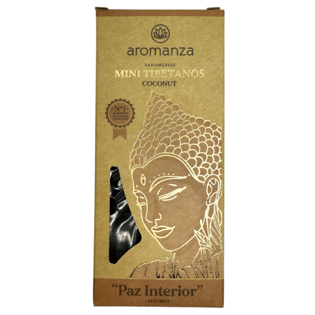 Mini Tibetan Incense Coconut Aromanza Argentina - 8 incense sticks 40 min duration - Inner Peace