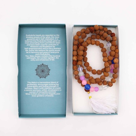 Bali Mala Godin van de Schoonheid Ketting - 108 Rudraksha