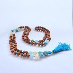 Bali Mala Goddess of Fertility Necklace - 108 Rudraksha