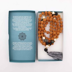 Colar de Confiança Bali Mala - 108 Rudraksha