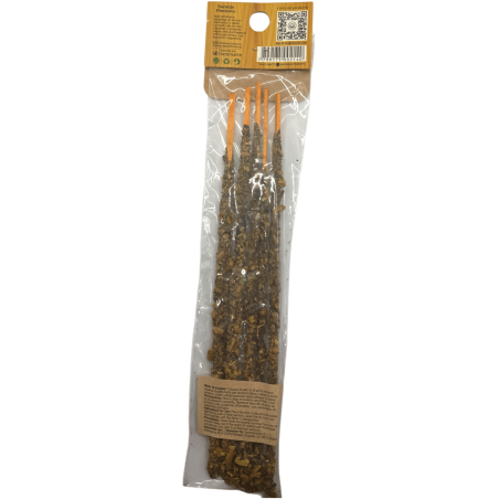 Good Vibes Palo Santo Räucherstäbchen mit Orangenpfeffer Aromanza Räucherstäbchen - Attraktion - Beutelformat 5 dicke Stäbchen