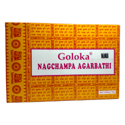 Goloka Nag Champa box - 12 boxes of 15gr. - Masala Incense