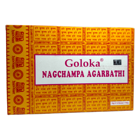 Caixa Goloka Nag Champa - 12 caixas de 15gr. - Incenso Masala