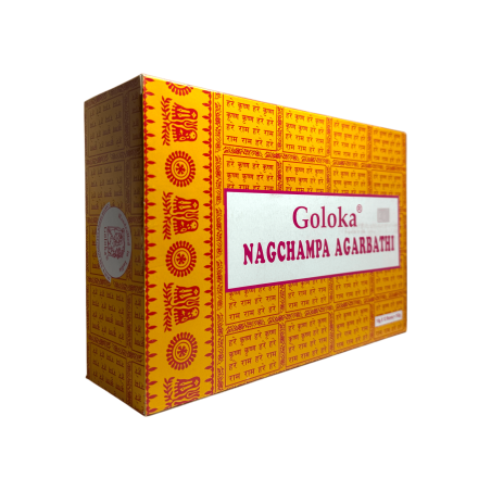 Caja Goloka Nag Champa - 12 cajetillas de 15gr. - Incienso Masala