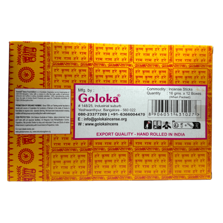 Pudełko Goloka Nag Champa - 12 pudełek po 15 gr. - Kadzidło Masala