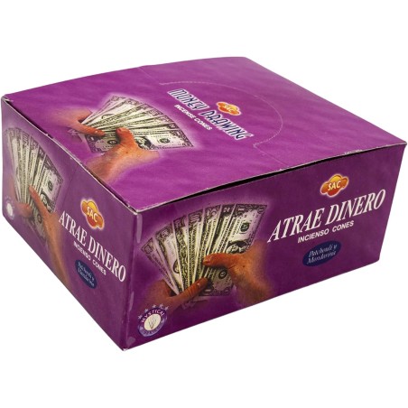 Caixa de Cones SAC Atrai Dinheiro Patchouli e Tangerina - 12 caixas de 10 cones 120 cones