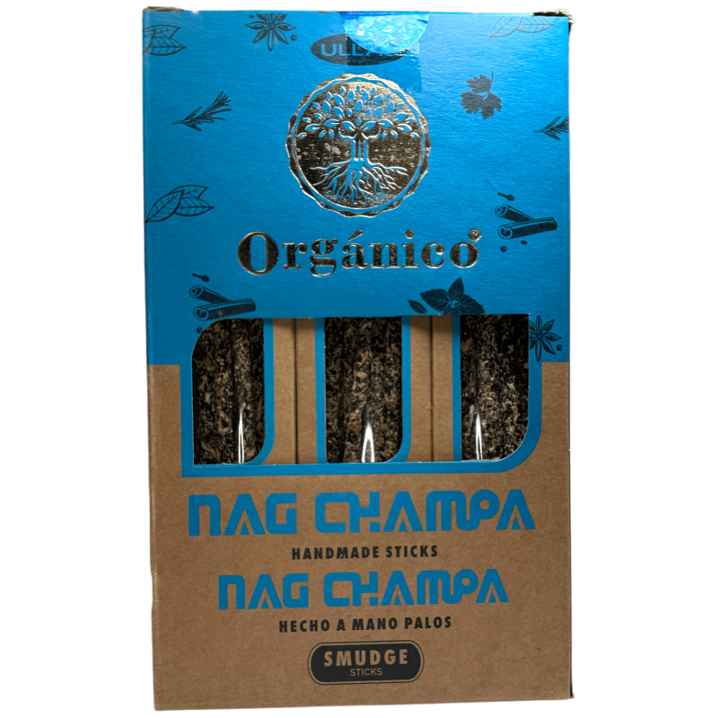 Caja Incienso Orgánico Nag Champa ULLAS - 12 cajitas de 25gr.-Cajas Incienso Ullas Orgánico-HOSTENATURA