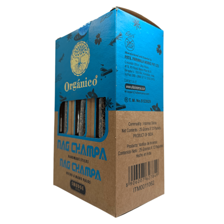 Organiczne pudełko na kadzidełka Nag Champa ULLAS - 12 pudełek po 25gr.