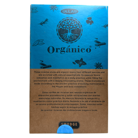 Caja Incienso Orgánico Nag Champa ULLAS - 12 cajitas de 25gr.