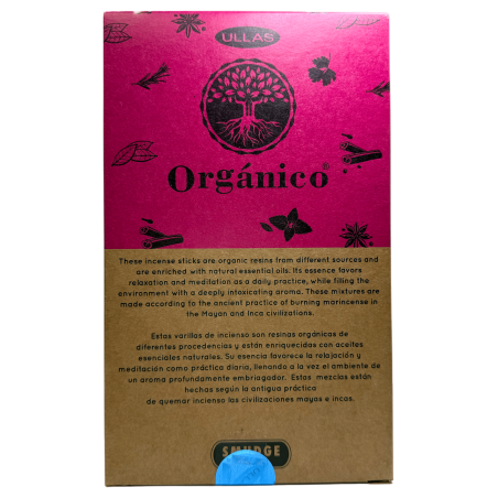 Scatola di incenso al rosmarino biologico ULLAS - 12 scatole da 25 gr.