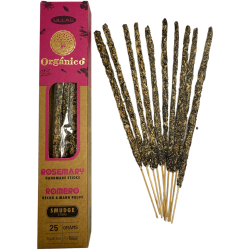 Incenso Ullas Alecrim - Feito à mão - 25g - Fabricado na Índia - 100% Natural - Incenso Orgânico ULLAS