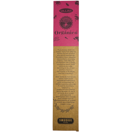 Tămâie Ullas cu rozmarin - Făcută manual - 25g - Fabricată în India - 100% naturală - Tămâie organică ULLAS