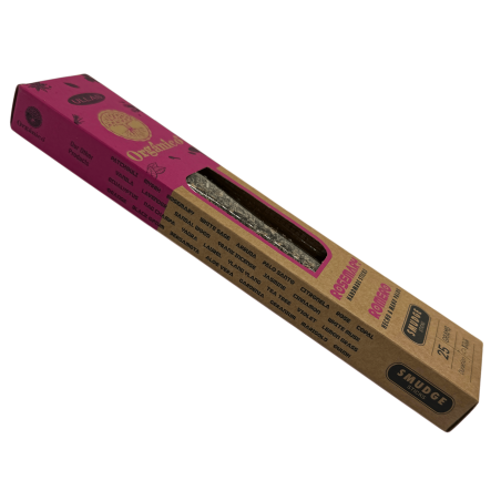 Encens au romarin Ullas - Fait main - 25 g - Fabriqué en Inde - 100 % naturel - Encens biologique ULLAS