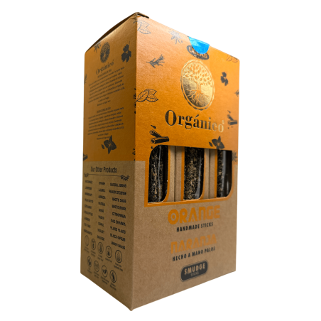 Caja Incienso Orgánico Naranja ULLAS - 12 cajitas de 25gr.