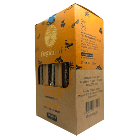 Scatola di incenso biologico all'arancia ULLAS - 12 scatole da 25 gr.