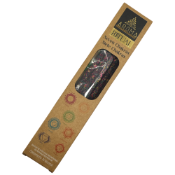 Incenso Ritual Orgânico 7 Chakras AROMA Incenso Artesanal - Caixa com 8 varetas de incenso - Duração de 1 hora