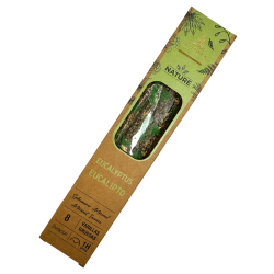 Incienso Orgánico Eucalipto AROMA Nature - 8 varillas 1h duración