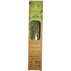 Incienso Orgánico Eucalipto AROMA Nature - 8 varillas 1h duración