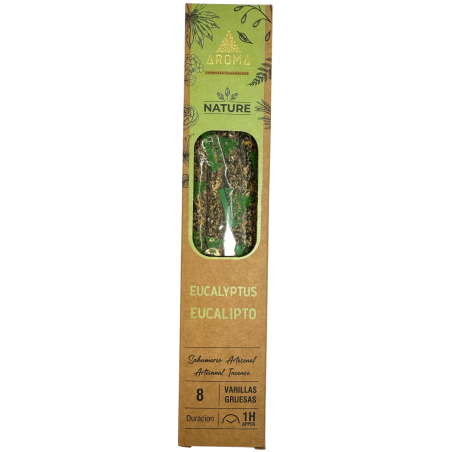 Incienso Orgánico Eucalipto AROMA Nature - 8 varillas 1h duración