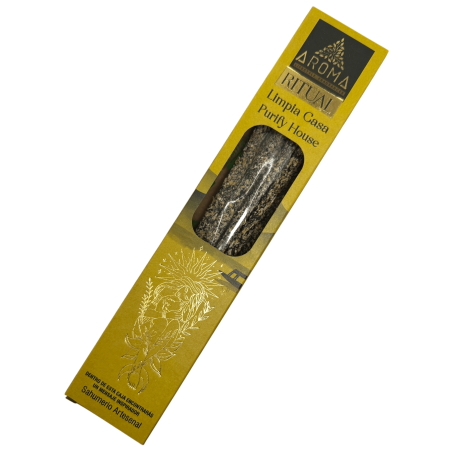 Encens bio rituel purifiant Maison AROMA Encens artisanal - Coffret de 8 bâtonnets d'encens - Durée 1 heure
