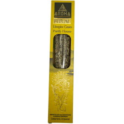 Incenso Orgânico Ritual de Limpeza da Casa AROMA Incenso Artesanal - Caixa com 8 varetas de incenso - Duração de 1 hora