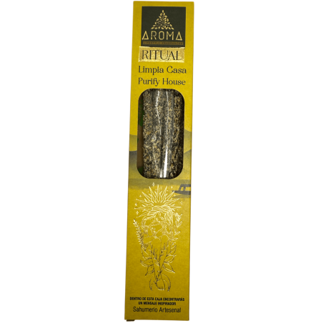 Organic Incense Ritual Cleansing House AROMA Handmade Incense - Box with 8 incense sticks - 1 hour duration