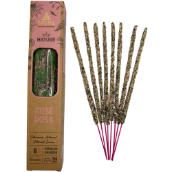 Incienso Orgánico Rosa AROMA Nature - 8 varillas 1h duración