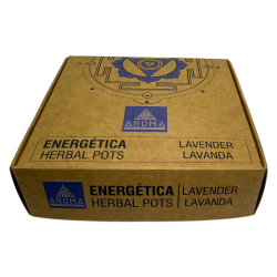 Tasses en résine de lavande, pots à herbes, parfums AROMA énergétiques - 4 tasses et support pour brûleur - Paix intérieure, rel