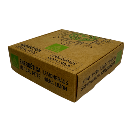 Zitronengras-Harzbecher, Kräutertöpfe, energetische AROMA – 4 Tassen und Brennerständer – reinigend