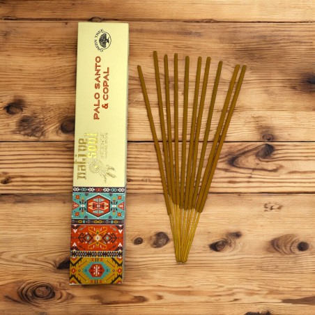 Native Soul Palo Santo und Copal Green Tree Räucherstäbchen – 15 g Masala-Räucherstäbchen