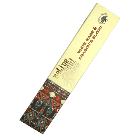 Encens à la sauge blanche et au sang de dragon de Native Soul - 15 g d'encens masala