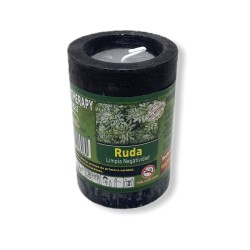 Lumânare de aromaterapie Rue care curăță negativitățile - Lumânări și arome - Uleiuri esențiale - 11x7cm