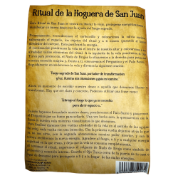 Ritual de la Hoguera de San Juan - Incluye Vela, Palo Santo, Colgante Amuleto, Ojo Turco y Salvia
