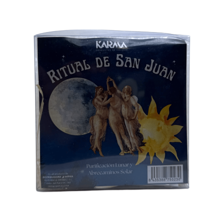 Ritual de Purificação Lunar de San Juan e Abertura do Caminho Solar - Inclui queimador, amarração, palo santo, selenita, mineral
