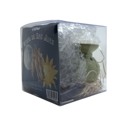 Ritual de San Juan Purificación Lunar y Abrecaminos Solar - Incluye quemador, atado, palo santo, selenita, mineral y nudo bruja
