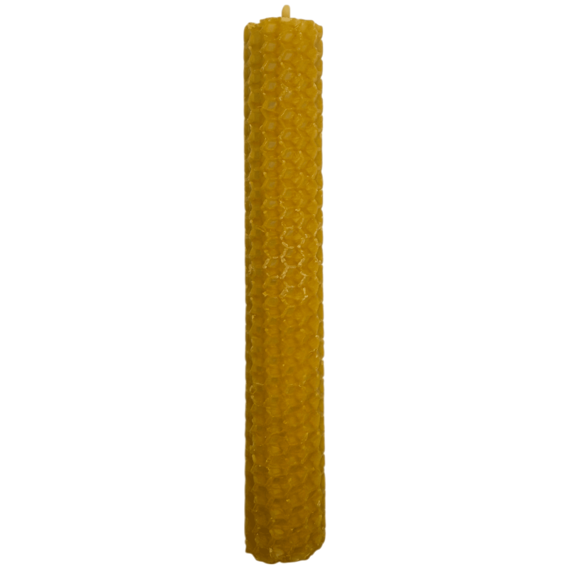Natürliche Bienenwachs-Honigkerze - 15x2cm-Natürliche Honigkerzen - Bienenwachs-HOSTENATURA