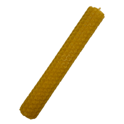 Natürliche Bienenwachs-Honigkerze - 15x2cm