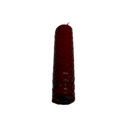 Candela al miele e cera d'api rossa - 10x2,5 cm - Fiducia, Protezione, Passione, Forza vitale